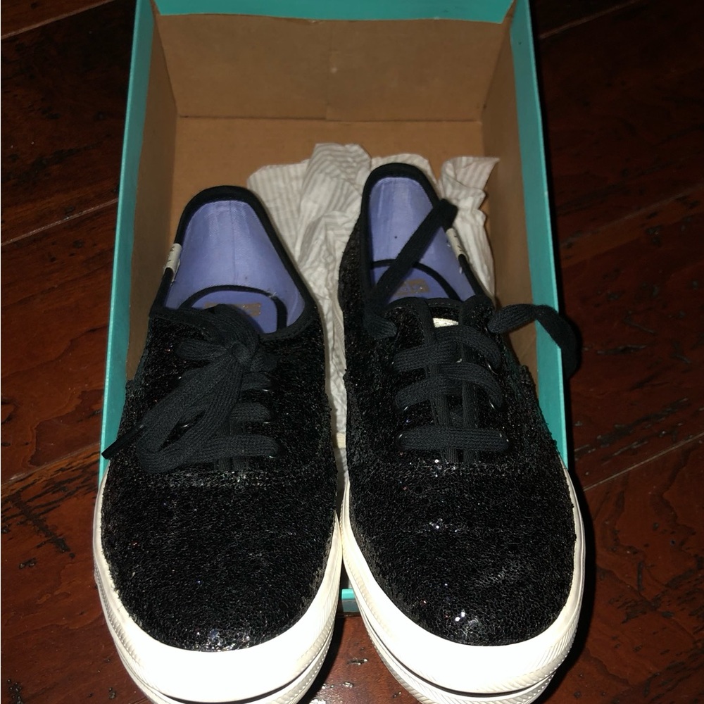 Keds for Kate Spade Triple KS Glitter Black Sneakers